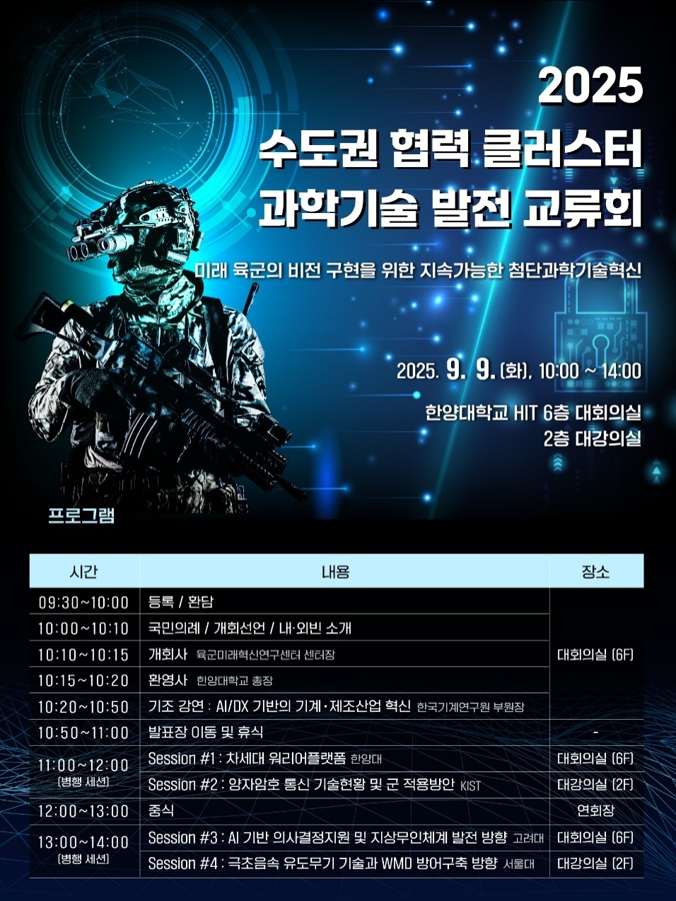 2025 수도권 협력 클러스터 과학기술 발전 교류회 포스터